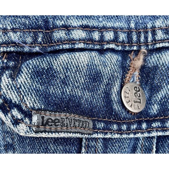 Vintage Lee Riveted Denim Trucker Jacket Men's Blue Size Large - Picture 5 of 7